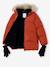 Fleece-Lined Lightweight Jacket, with Mittens or Gloves amber+fir green - vertbaudet enfant 