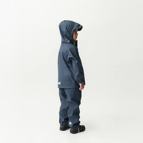 Children's rain jacket and trouser set MATREINAR MINI A TURE deep blue+green - vertbaudet enfant 