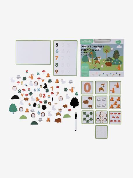 Magnetic Number Game, GREEN FOREST green - vertbaudet enfant 