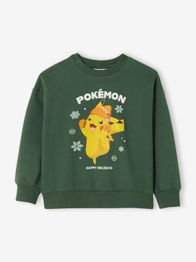 Sweat noël Pokémon garçon coton - vertbaudet enfant Garçon-Pull, gilet, sweat-Sweat-Sweat noël Pokémon garçon coton
