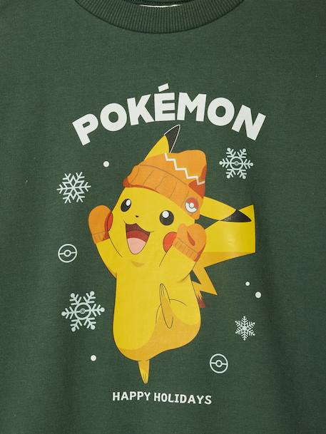 Cotton Pok‚mon Christmas sweatshirt for boys fir green - vertbaudet enfant 