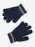 Christmas set: reindeer beanie + snood + mittens/gloves for boys navy blue - vertbaudet enfant 