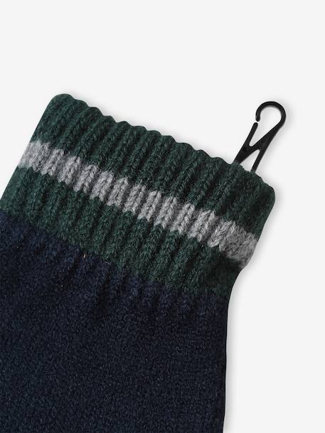 Christmas set: reindeer beanie + snood + mittens/gloves for boys navy blue - vertbaudet enfant 