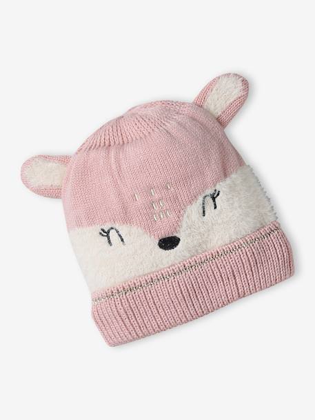 Christmas Set with Beanie + Snood + Gloves/Mittens rosy - vertbaudet enfant 