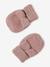 Coffret noël bébé bonnet snood moufles rose poudré - vertbaudet enfant 