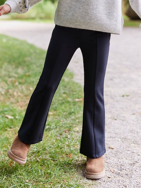 Flared Leggings for Girls black+camel - vertbaudet enfant 
