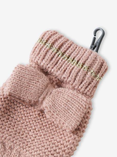 Christmas Set: Beanie, Snood & Mittens for Babies rosy - vertbaudet enfant 