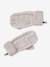Christmas Cable Knit Set: Beanie + Snood + Mittens/Gloves for Girls marl beige - vertbaudet enfant 