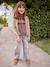 Blouse fille gaze de coton motif zébré chocolat - vertbaudet enfant 