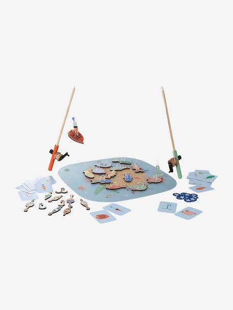 FSC® wooden fishing game blue - vertbaudet enfant 