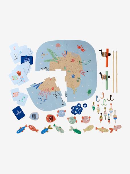 FSC® wooden fishing game blue - vertbaudet enfant 