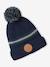 Coffret Noël bonnet renne + snood + moufles/gants garçon marine - vertbaudet enfant 