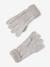 Christmas Cable Knit Set: Beanie + Snood + Mittens/Gloves for Girls marl beige - vertbaudet enfant 