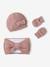 Christmas Set: Beanie, Snood & Mittens for Babies rosy - vertbaudet enfant 