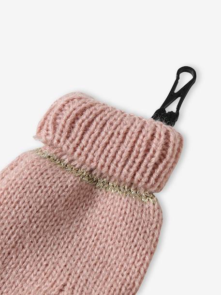 Christmas Set with Beanie + Snood + Gloves/Mittens rosy - vertbaudet enfant 