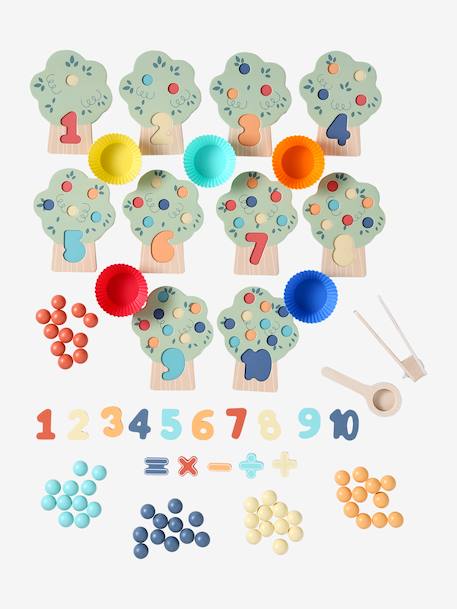 FSC® wooden number learning set green - vertbaudet enfant 