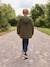Hooded Sherpa-Lined Parka for Boys black+khaki - vertbaudet enfant 