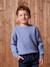 Pull en maille mousseuse garçon blanc chiné+bleu chiné - vertbaudet enfant 