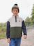 Long-Sleeved Fleece Sweatshirt for Boys blue+green - vertbaudet enfant 