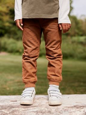 -Pantalon style jogger doublé polaire garçon facile à enfiler