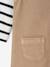 Set T-shirt + striped jumpsuit pecan nut - vertbaudet enfant 