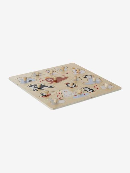 FSC® wooden ICE FLOE button puzzle wood - vertbaudet enfant 