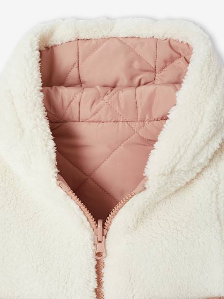 Reversible lightweight jacket for babies old rose - vertbaudet enfant 