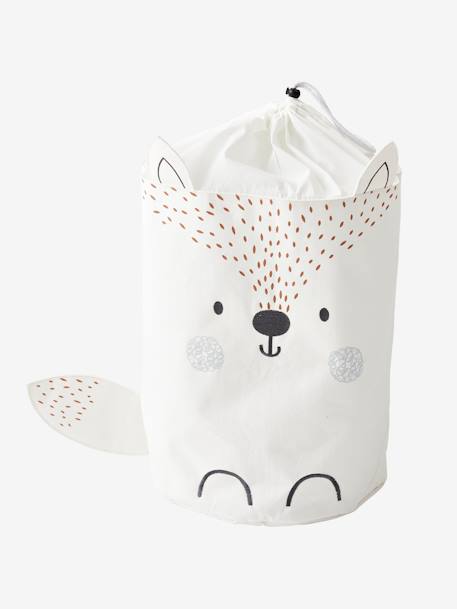 Panier à linge Renard des neiges Blanc - vertbaudet enfant 