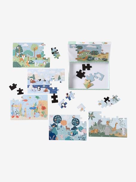 Set of 6 Magnetic Puzzles multicoloured - vertbaudet enfant 
