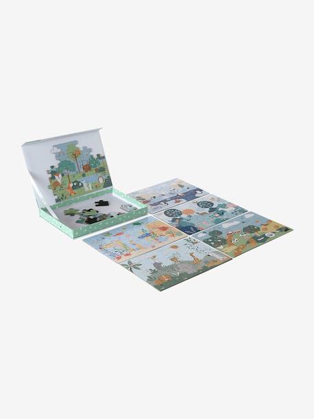 Set of 6 Magnetic Puzzles multicoloured - vertbaudet enfant 
