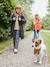 Long Lightweight Jacket with Hood & Faux Fur Lining, for Girls black - vertbaudet enfant 