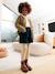 Patent Boots with Zip & Elastic, for Girls brown+navy blue - vertbaudet enfant 