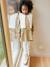 Set of 3 dress + sherpa cardigan + girls tights olive - vertbaudet enfant 