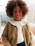 Gilet fille en maille mousseuse olive - vertbaudet enfant 