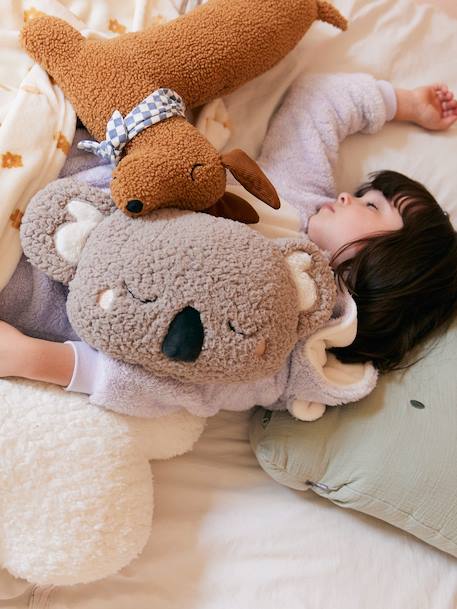 Koala Cushion in Sherpa Fabric grey - vertbaudet enfant 