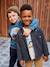 Chemise en flanelle doublée garçon gris chiné - vertbaudet enfant 