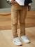 Slim Leg Corduroy Trousers for Boys bordeaux red+Tan - vertbaudet enfant 