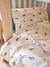 Essential WILD ANIMALS duvet cover set + pillowcase for children, with recycled cotton printed white - vertbaudet enfant 