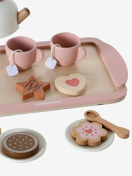 Tea Set in FSC® Wood rose - vertbaudet enfant 