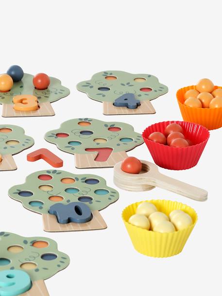 Set d'apprentissage des chiffres en bois FSC® vert - vertbaudet enfant 