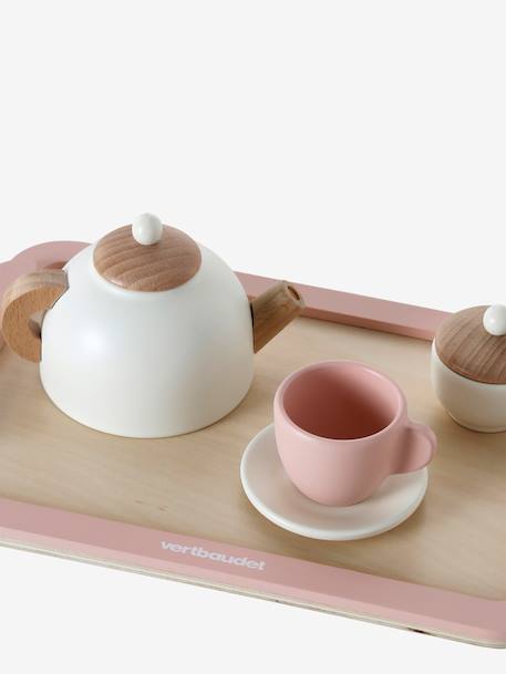 Tea Set in FSC® Wood rose - vertbaudet enfant 