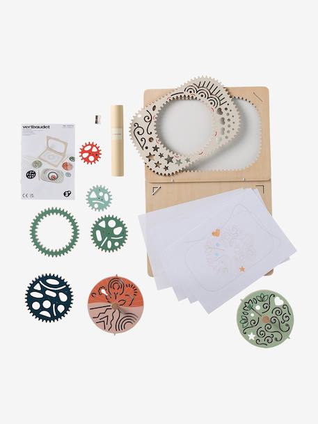 Coffret créatif spirales et mandalas en bois FSC® bois - vertbaudet enfant 