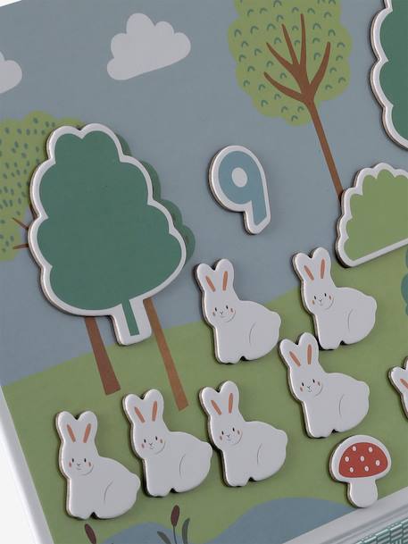 Magnetic Number Game, GREEN FOREST green - vertbaudet enfant 