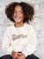 Sweatshirt with 'Brooklyn' Zebra Print for Girls ecru - vertbaudet enfant 