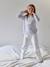 Rabbit Velour Pyjamas for Girls sky blue - vertbaudet enfant 