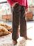 Pantalon fille large imprimé beige+chocolat+multicolore - vertbaudet enfant 