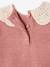 Knitted jumper for babies with crochet collar rosy - vertbaudet enfant 