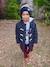 Woollen Duffle Coat with Sherpa Lining for Boys marl grey+navy blue - vertbaudet enfant 