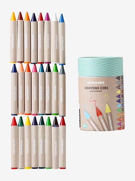 Box of 24 Wax Crayons multicoloured - vertbaudet enfant 