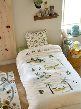 -Parure housse de couette enfant et taie d'oreiller TREK